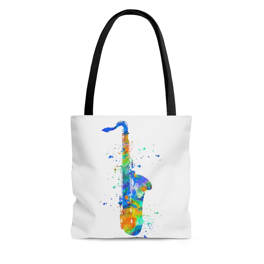 Watercolor Saxophone Tote Bag - Zuzi's