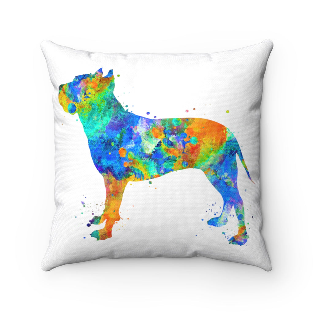 American Staffordshire Terrier Square Pillow - Zuzi's