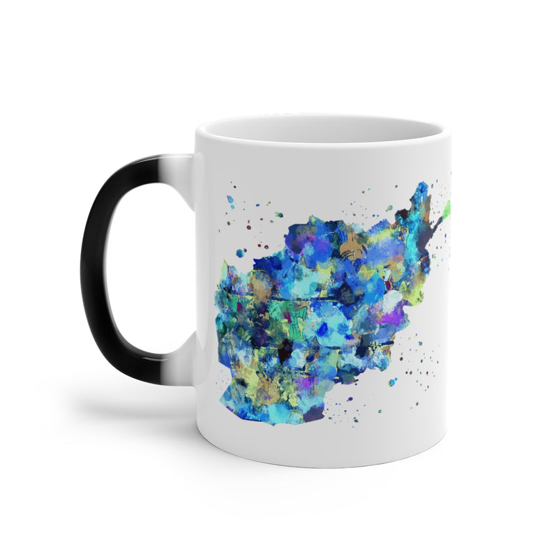 Afghanistan Map Color Changing Mug - Zuzi's