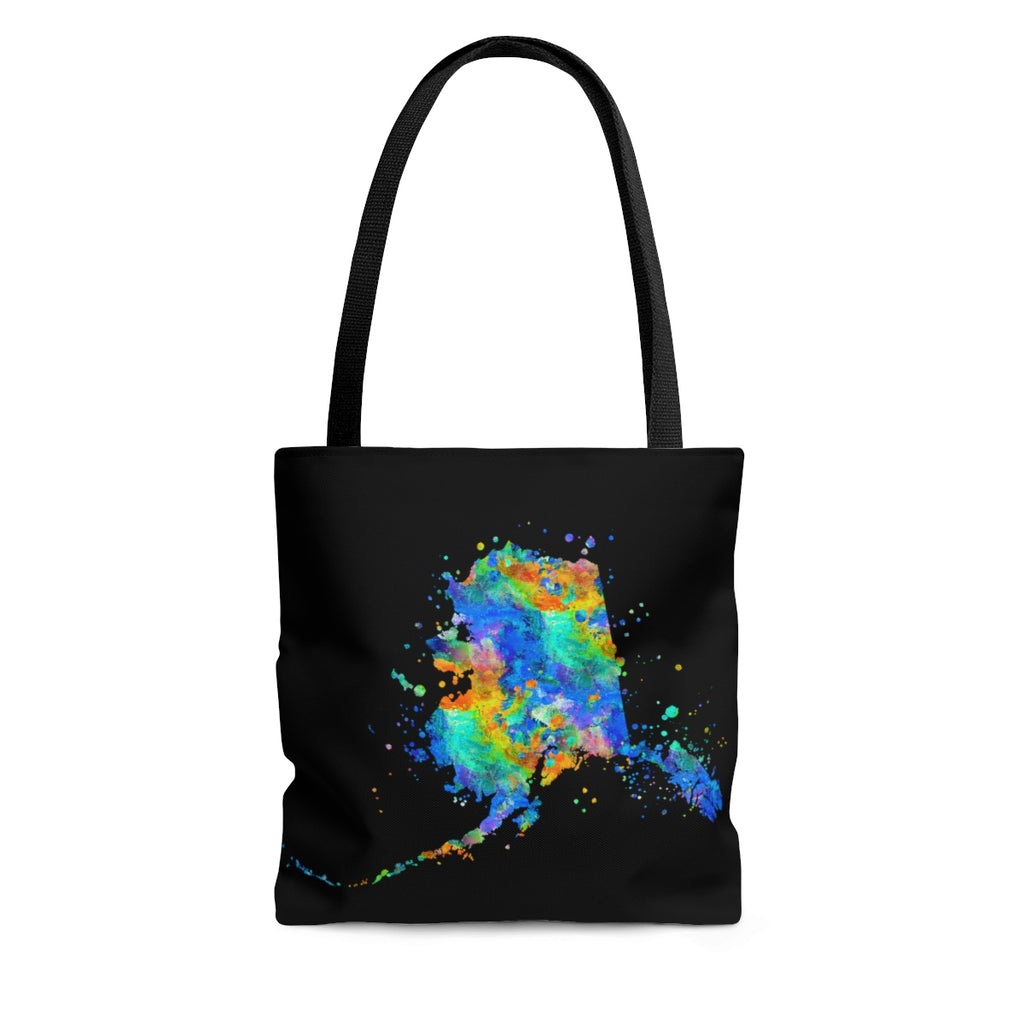 Watercolor Alaska Map Tote Bag - Zuzi's