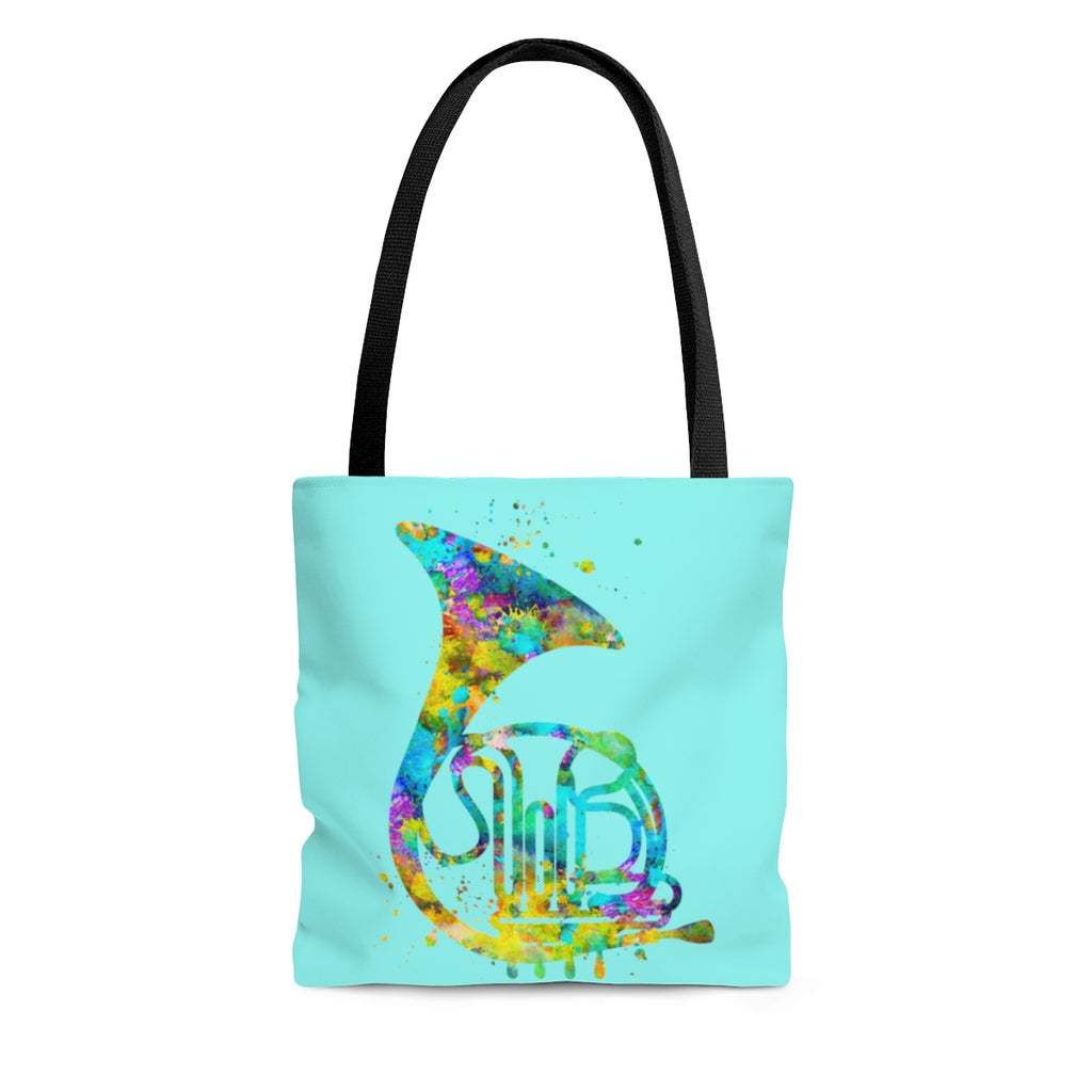 Watercolor French Horn Tote Bag - Zuzi's