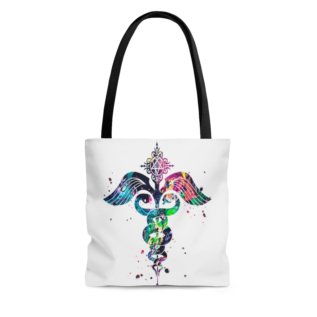 Watercolor Caduceus Tote Bag - Zuzi's