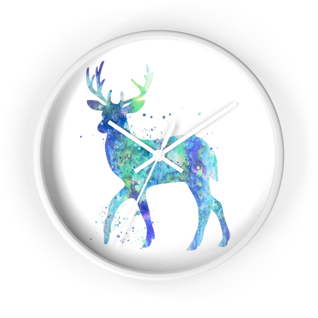 Watercolor Deer Wall Clock - Zuzi's