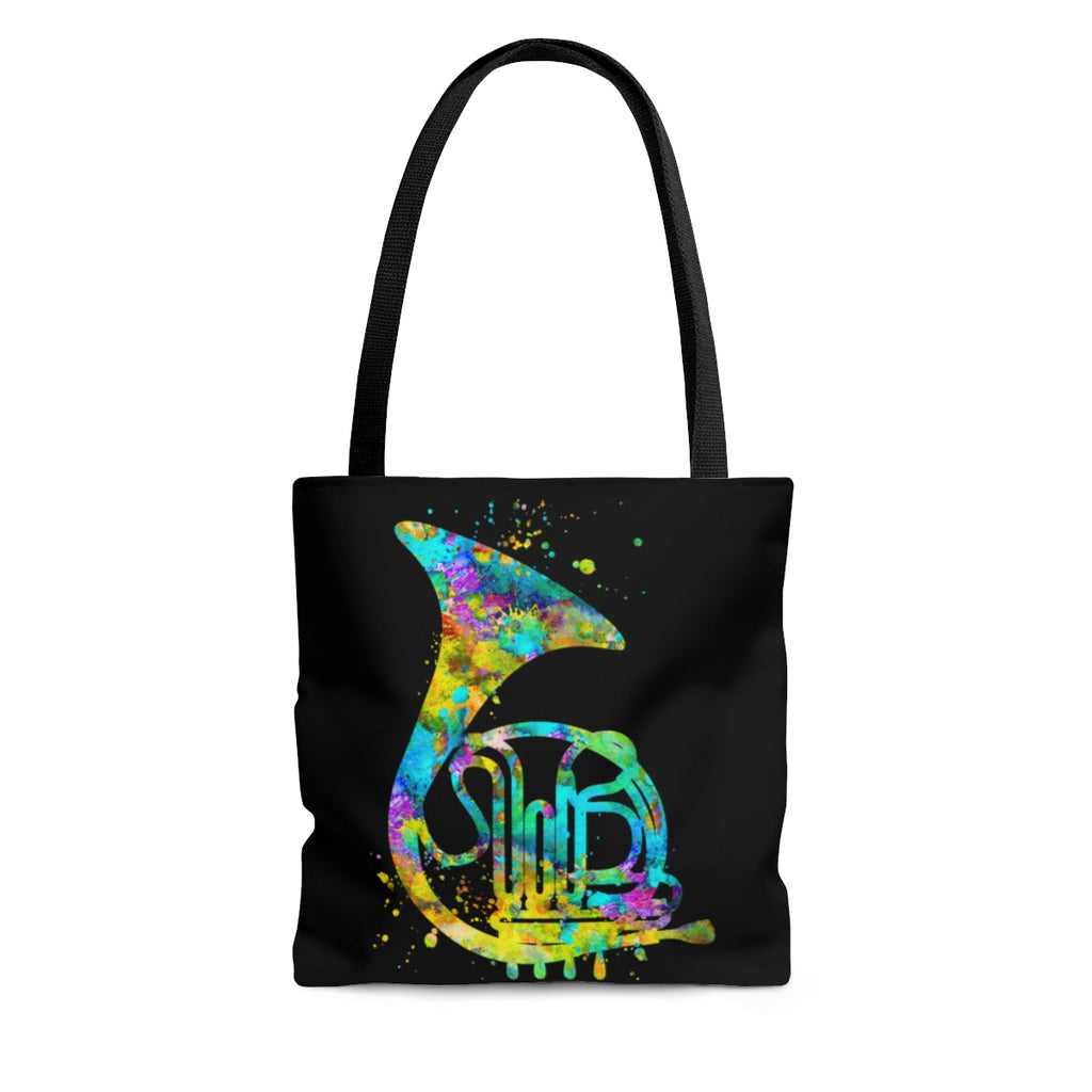 Watercolor French Horn Tote Bag - Zuzi's