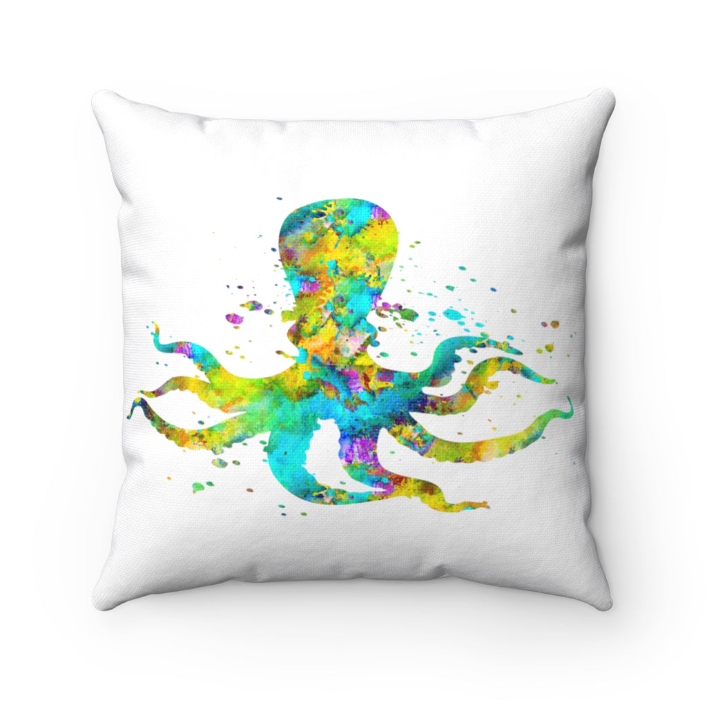 Colorful Octupus Square Pillow - Zuzi's