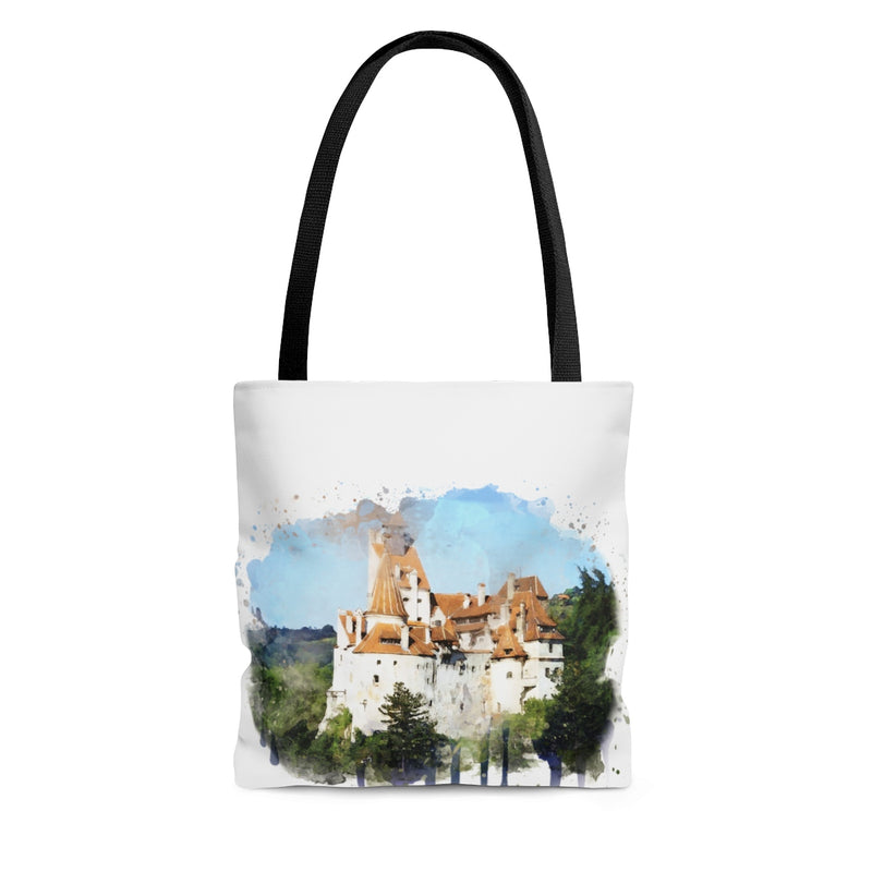 Watercolor Dracula Castle Tote Bag - Zuzi's