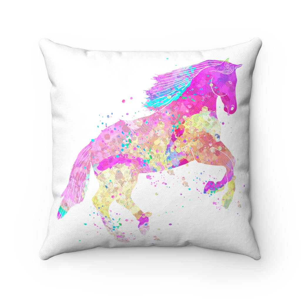 Colorful Horse Square Pillow - Zuzi's