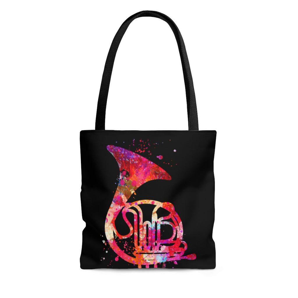 Watercolor French Horn Tote Bag - Zuzi's