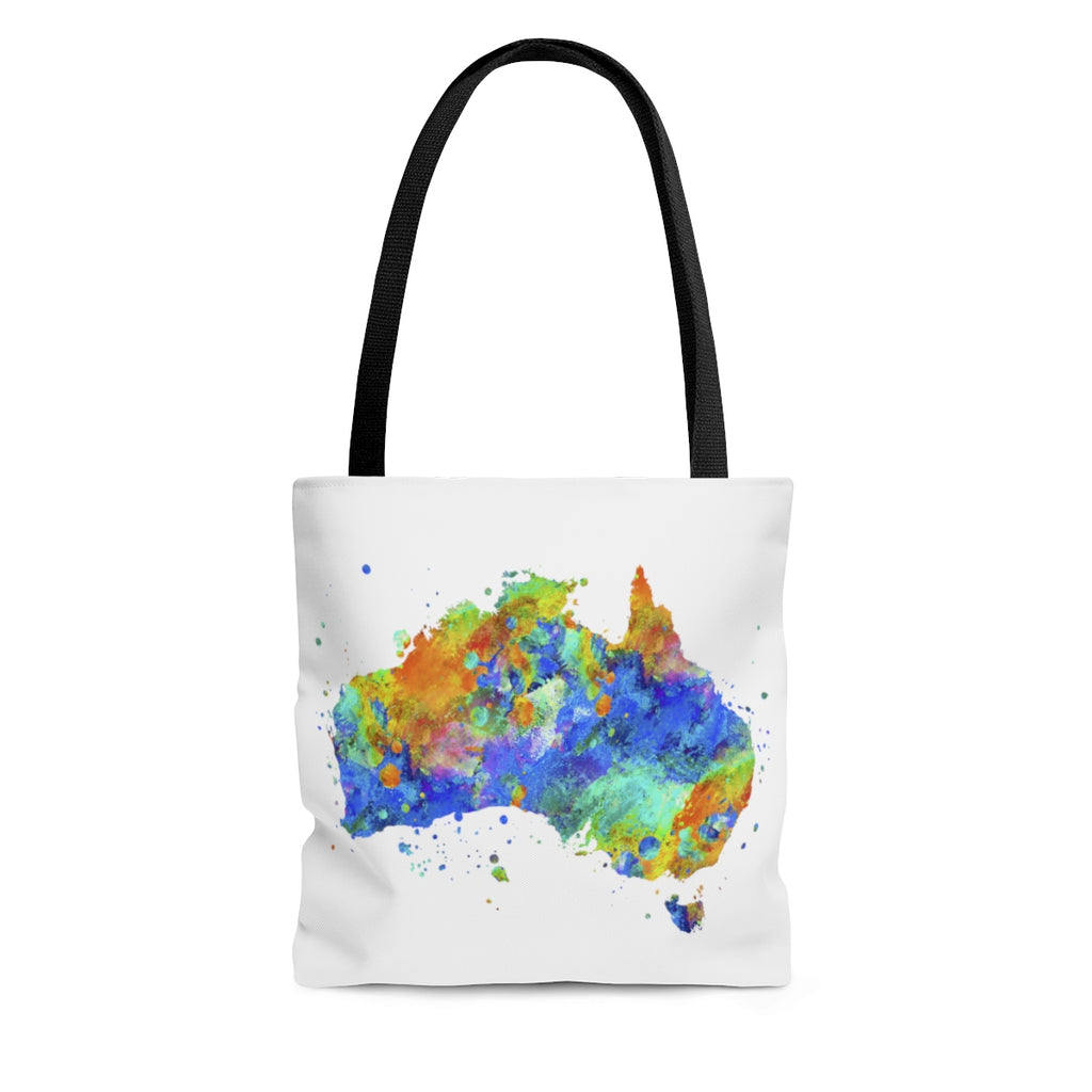 Watercolor Australia Map Tote Bag - Zuzi's