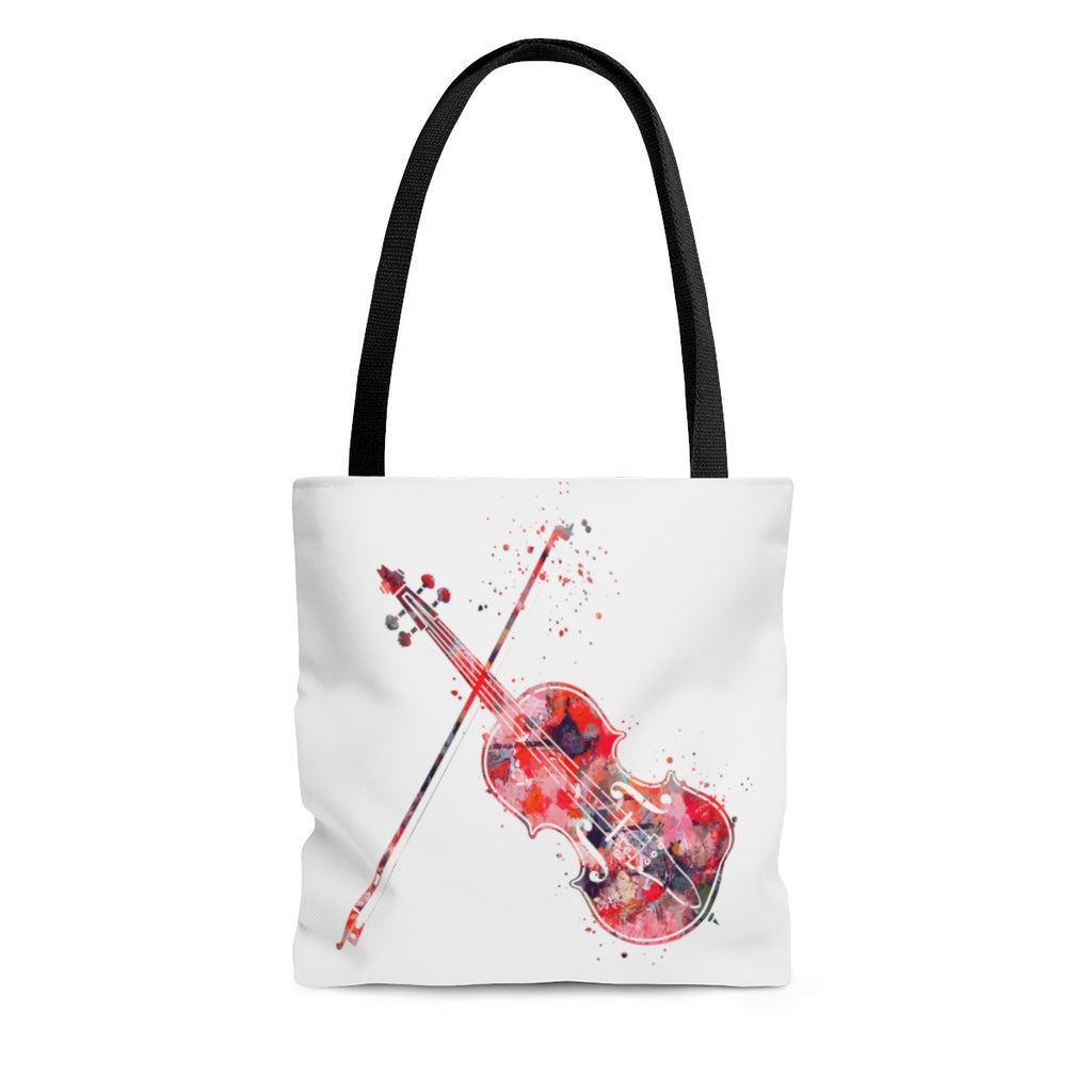 Watercolor Violin Tote Bag - Zuzi's