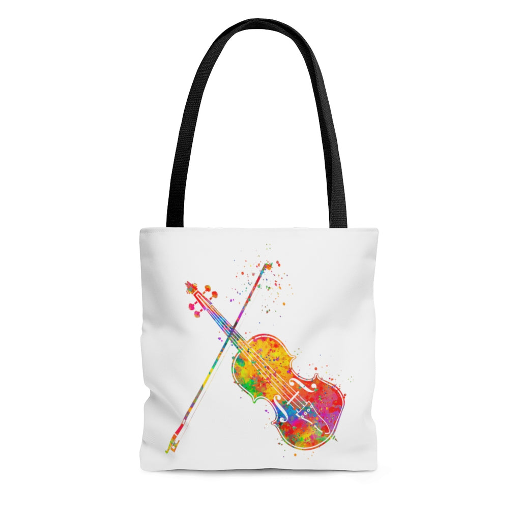 Watercolor Violin Tote Bag - Zuzi's