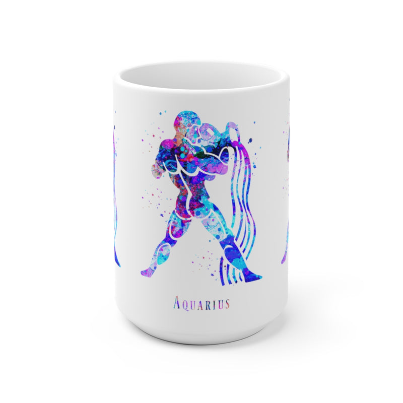 Aquarius Zodiac Sign Mug - 11 oz, 15 oz - Zuzi's