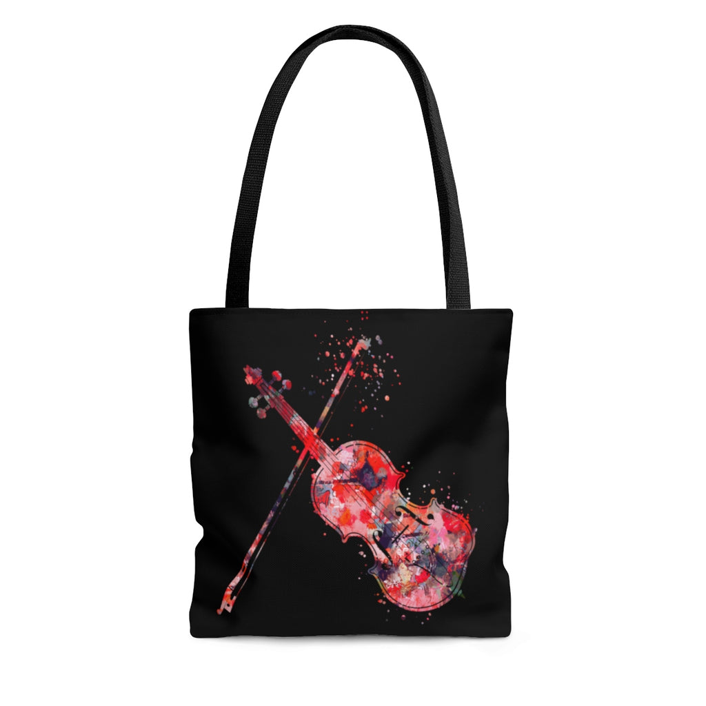 Watercolor Violin Tote Bag - Zuzi's