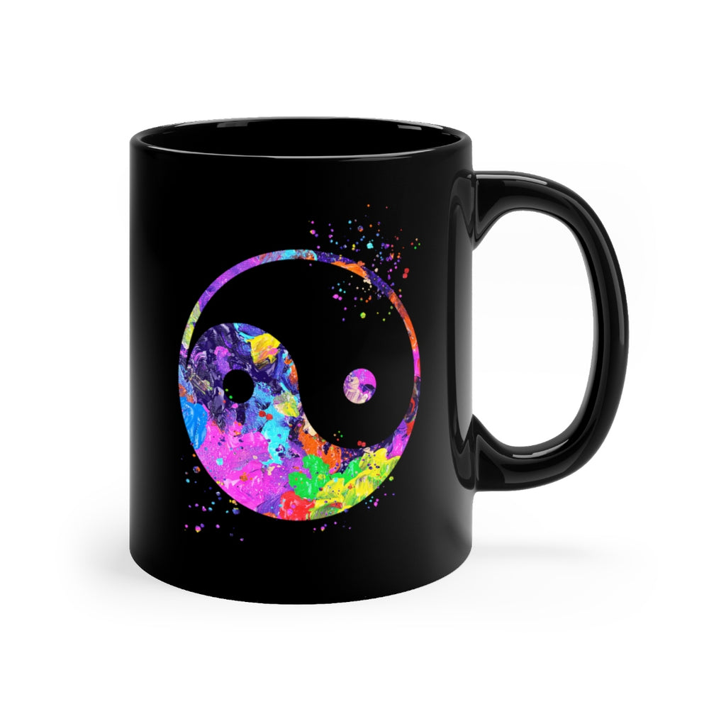 Yin Yang Black Mug 11oz - Zuzi's