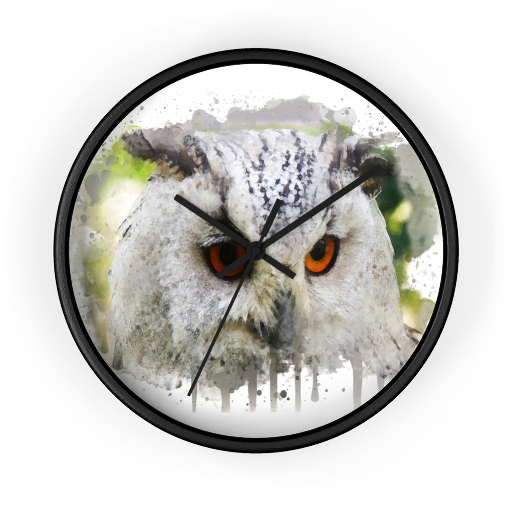 Watercolor Owl Wall Clock - Zuzi's