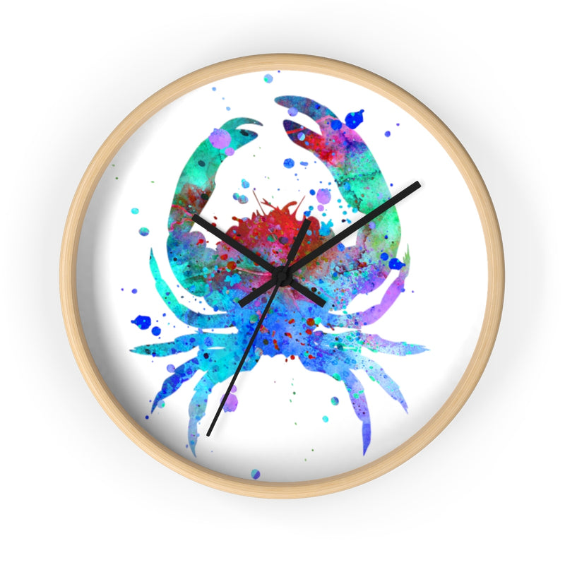 Watercolor Crab Wall Clock - Zuzi's