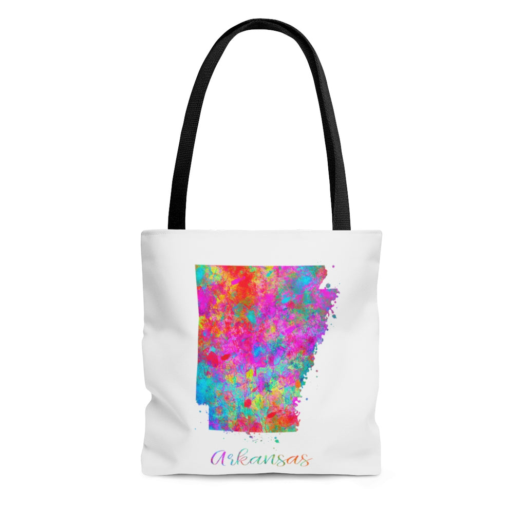 Watercolor Arkansas Map Tote Bag - Zuzi's