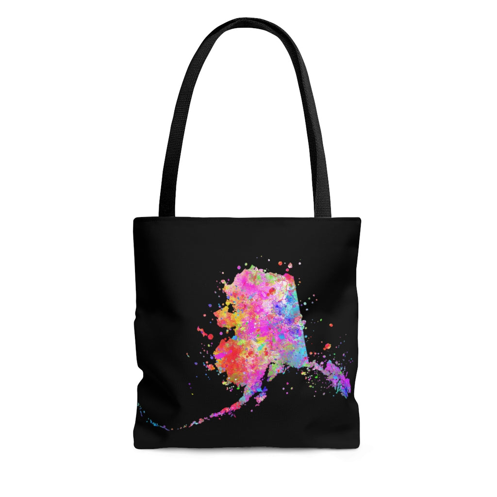 Watercolor Alaska Map Tote Bag - Zuzi's