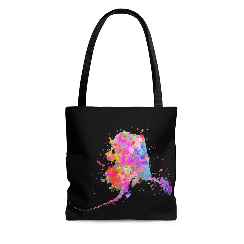 Watercolor Alaska Map Tote Bag - Zuzi's