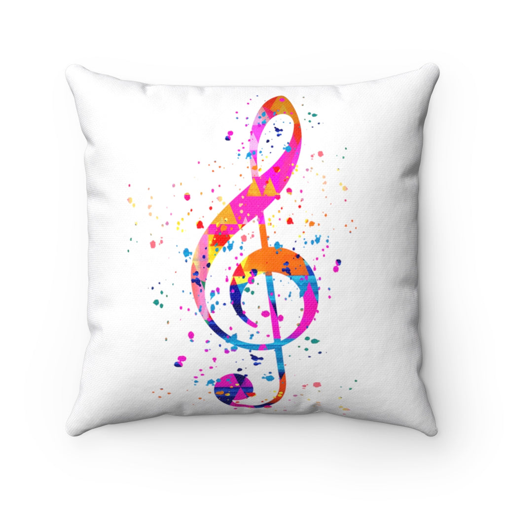 Treble Clef Square Pillow - Zuzi's