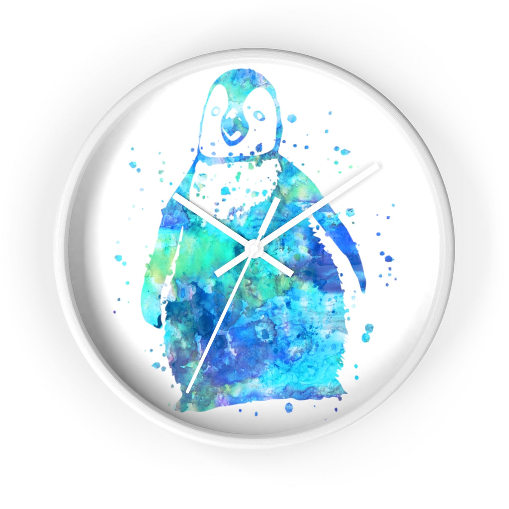 Watercolor Penguin Wall Clock - Zuzi's