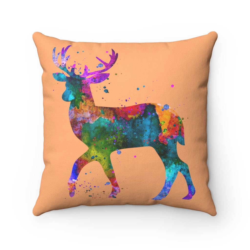 Watercolor Deer Square Pillow - Zuzi's