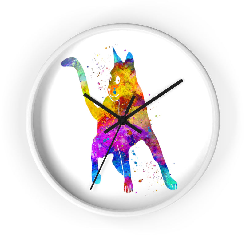 Watercolor Cat Wall Clock - Zuzi's