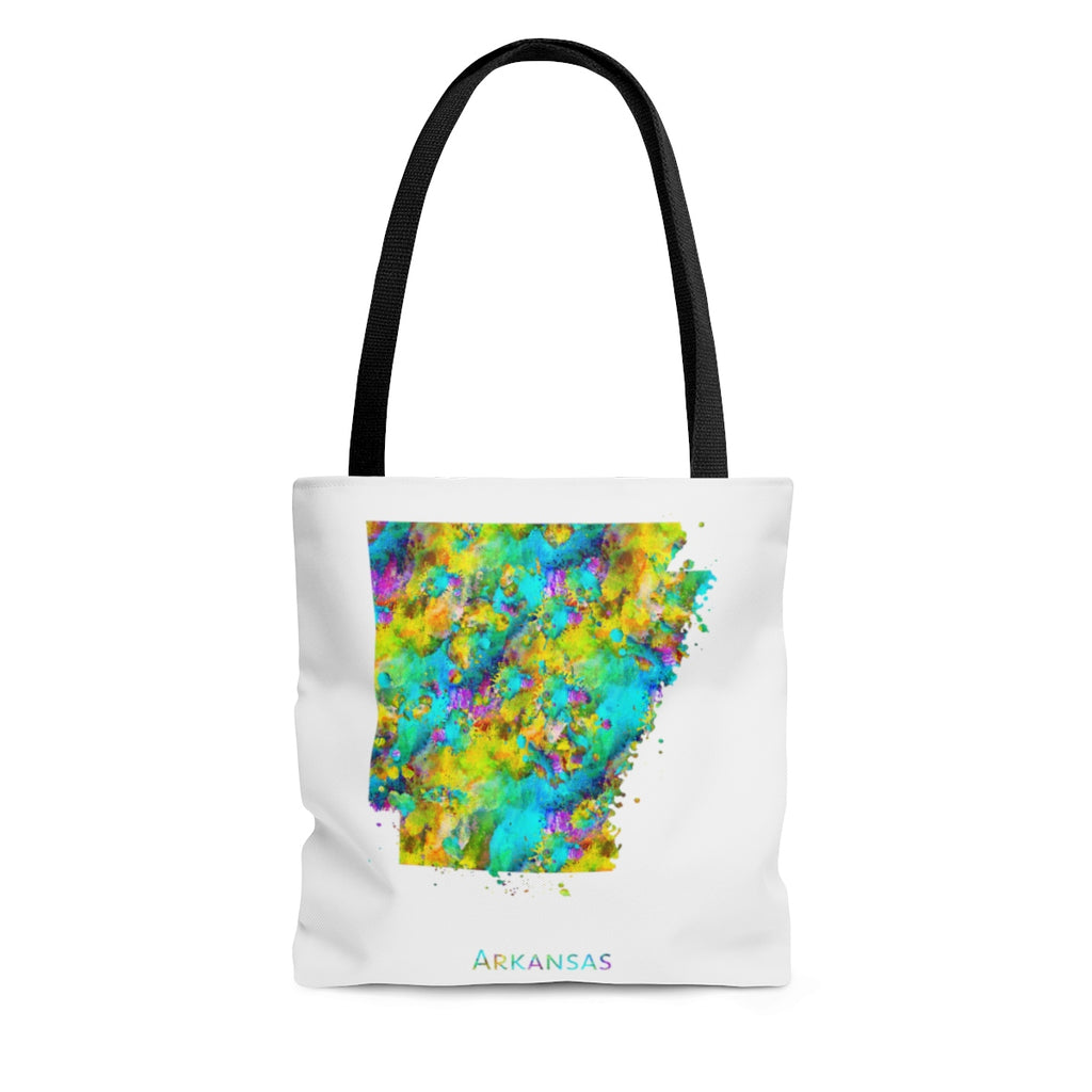 Watercolor Arkansas Map Tote Bag - Zuzi's