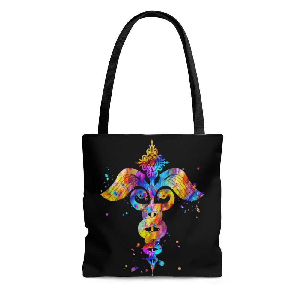 Watercolor Caduceus Tote Bag - Zuzi's