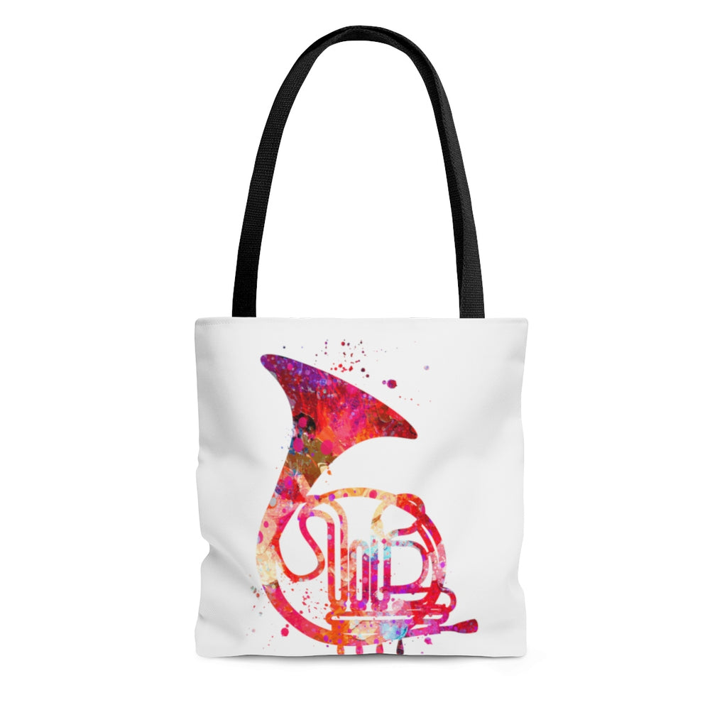 Watercolor French Horn Tote Bag - Zuzi's