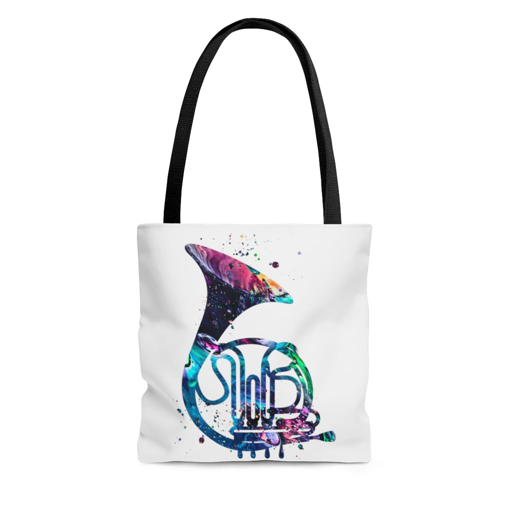 Watercolor French Horn Tote Bag - Zuzi's