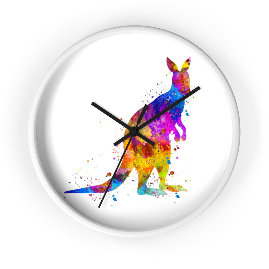 Watercolor Kangaroo Wall Clock - Zuzi's