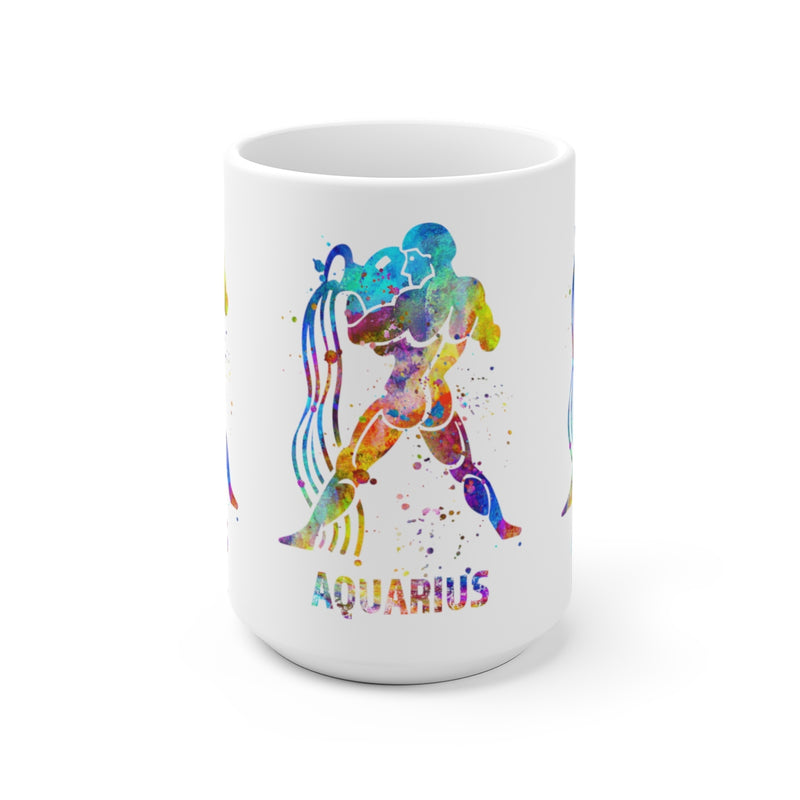 Aquarius Zodiac Sign Mug - 11 oz, 15 oz - Zuzi's