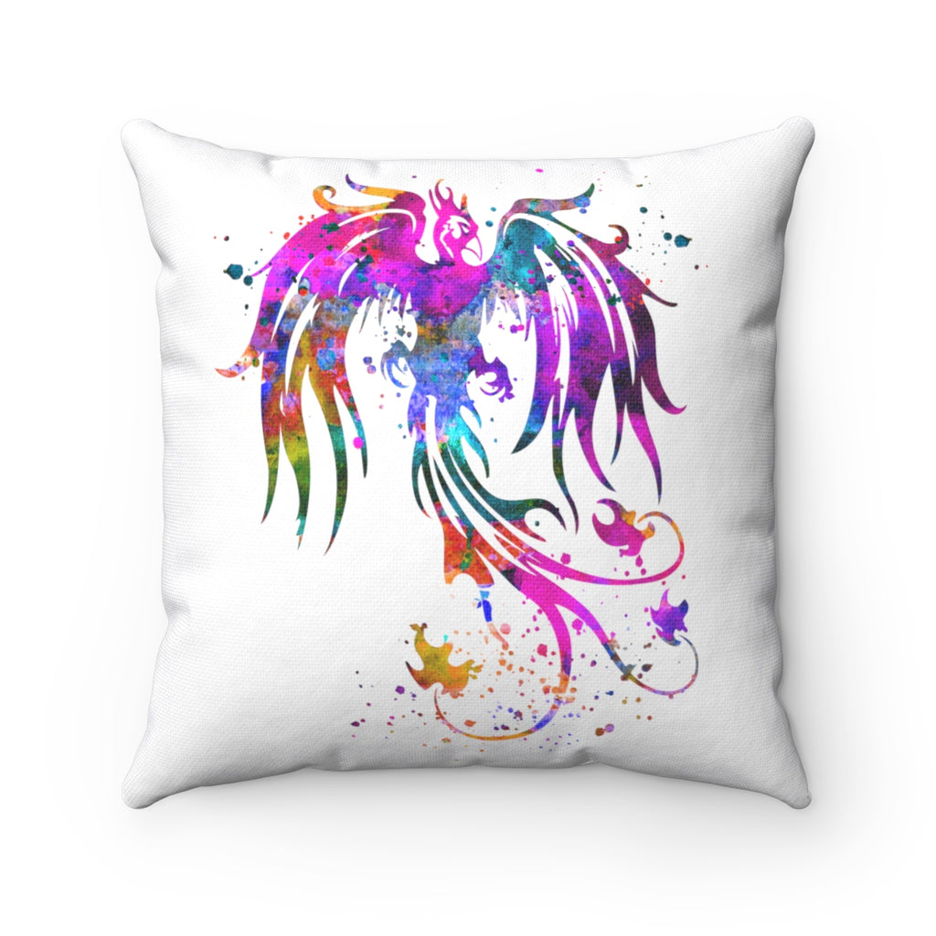 Phoenix Bird Square Pillow - Zuzi's