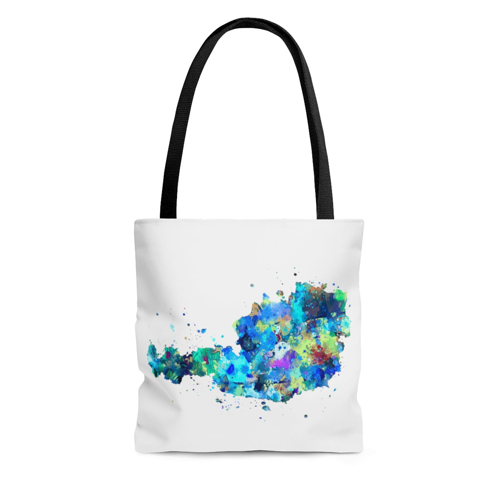 Watercolor Austria Map Tote Bag - Zuzi's