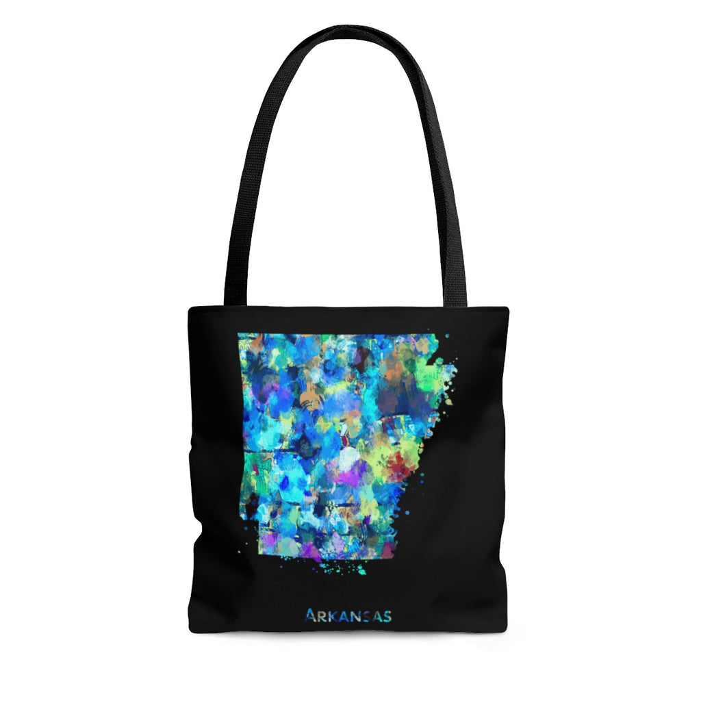 Watercolor Arkansas Map Tote Bag - Zuzi's