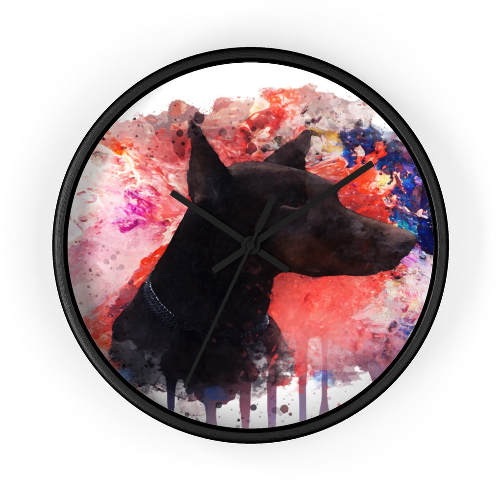 Watercolor Doberman Wall Clock - Zuzi's