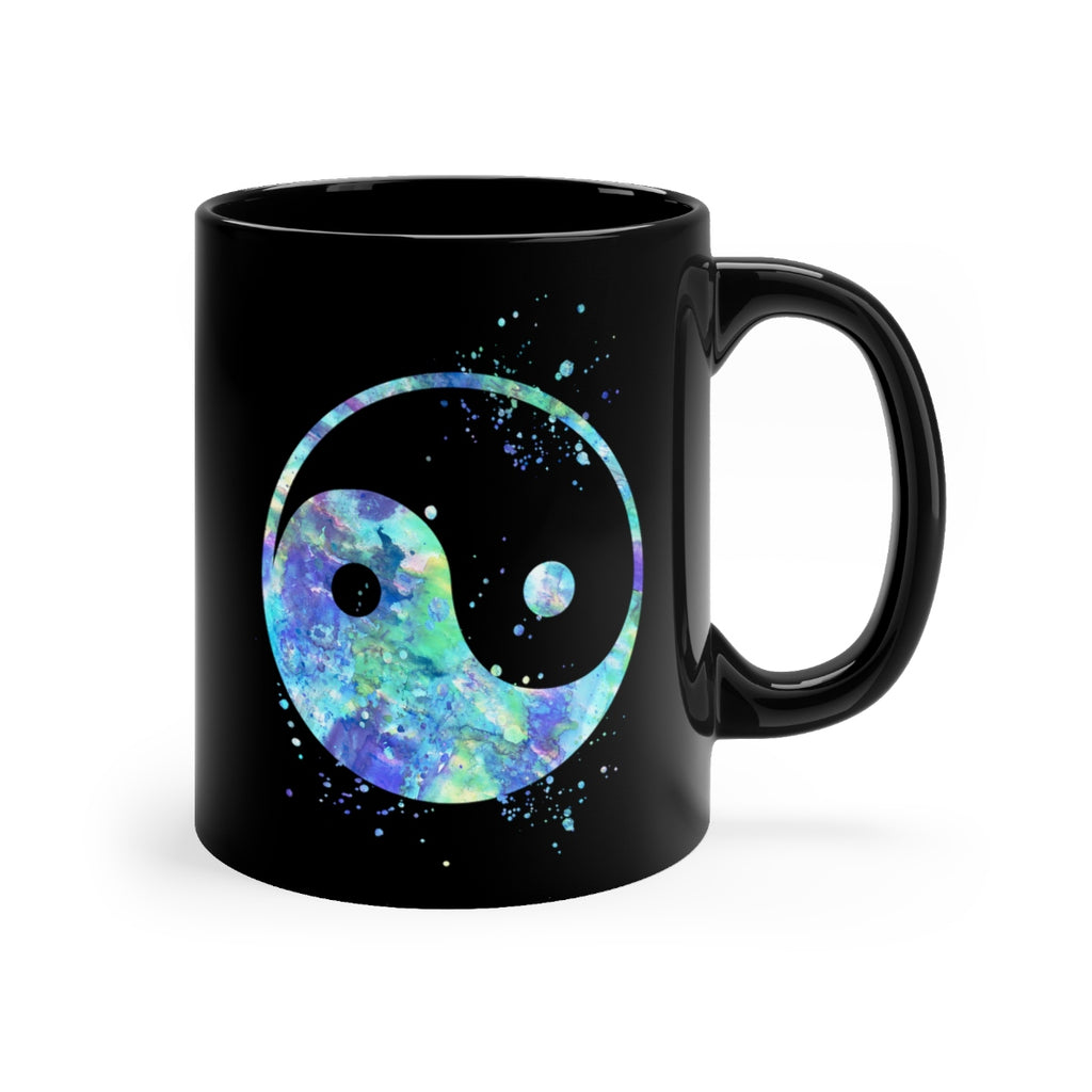 Yin Yang Black Mug 11oz - Zuzi's