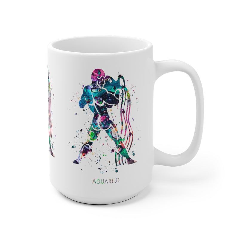 Aquarius Zodiac Sign Mug - 11 oz, 15 oz - Zuzi's