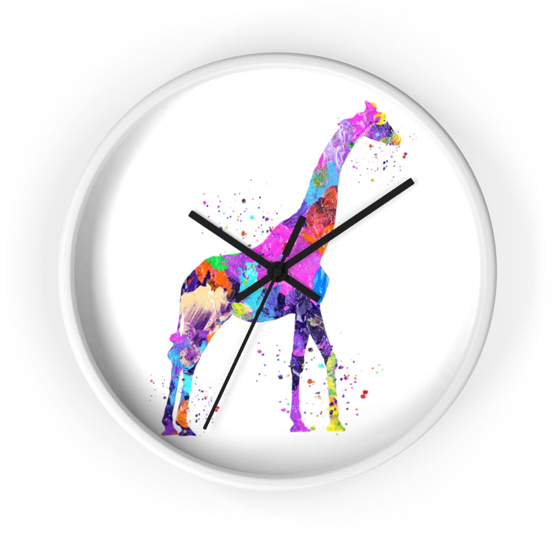 Watercolor Giraffe Wall Clock - Zuzi's