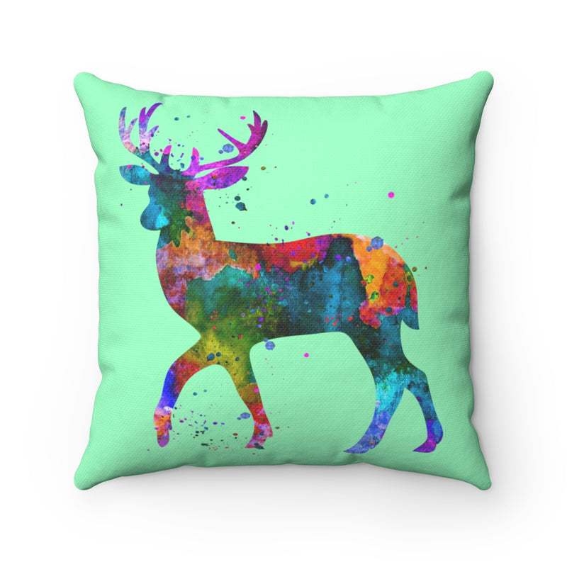 Watercolor Deer Square Pillow - Zuzi's