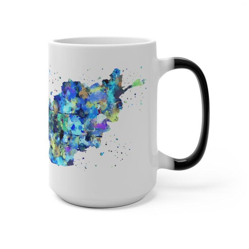 Afghanistan Map Color Changing Mug - Zuzi's