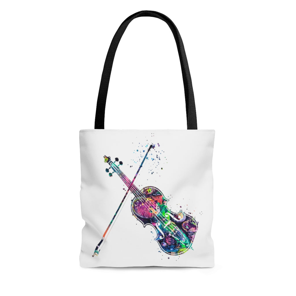 Watercolor Violin Tote Bag - Zuzi's