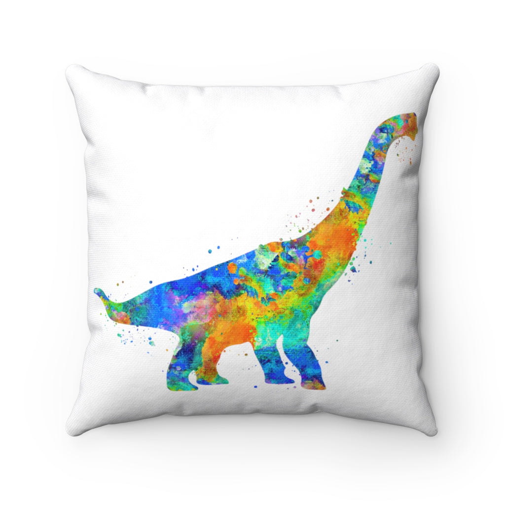 Brachiosaurus Dinosaur Square Pillow - Zuzi's