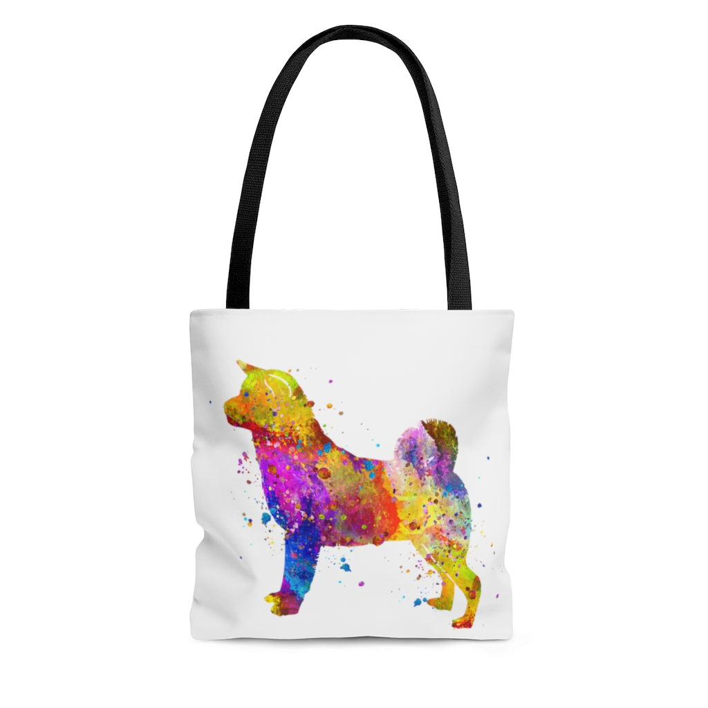 Watercolor Akita Tote Bag