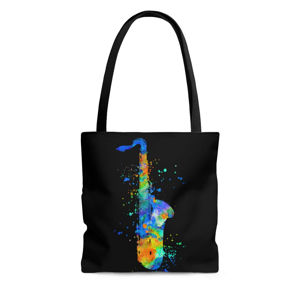 Watercolor Saxophone Tote Bag - Zuzi's