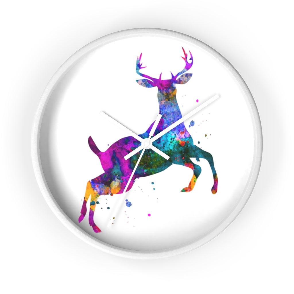 Watercolor Deer Wall Clock - Zuzi's