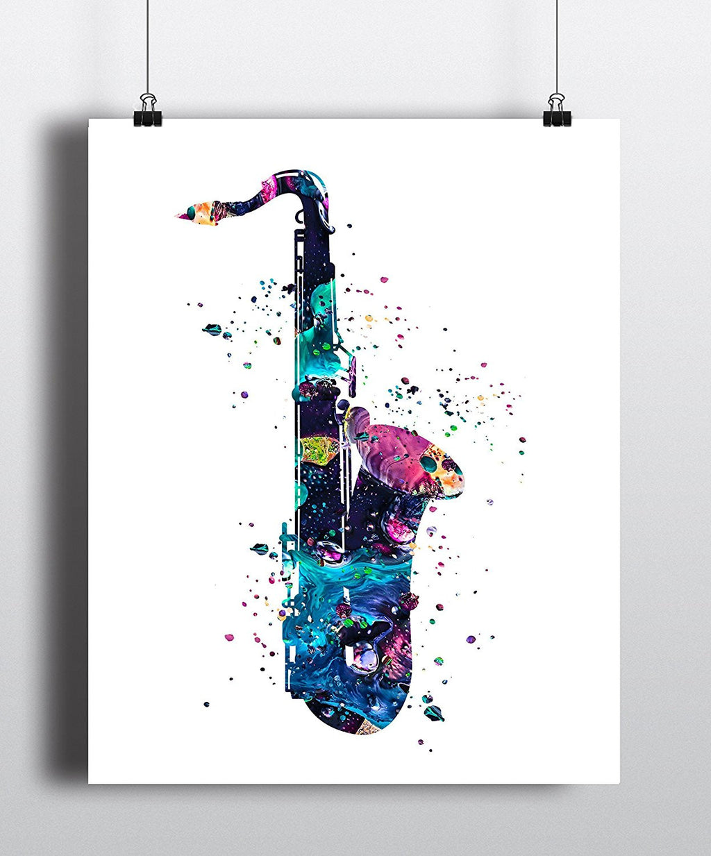 Saxophone Watercolor Art Print - Unframed - Zuzi's