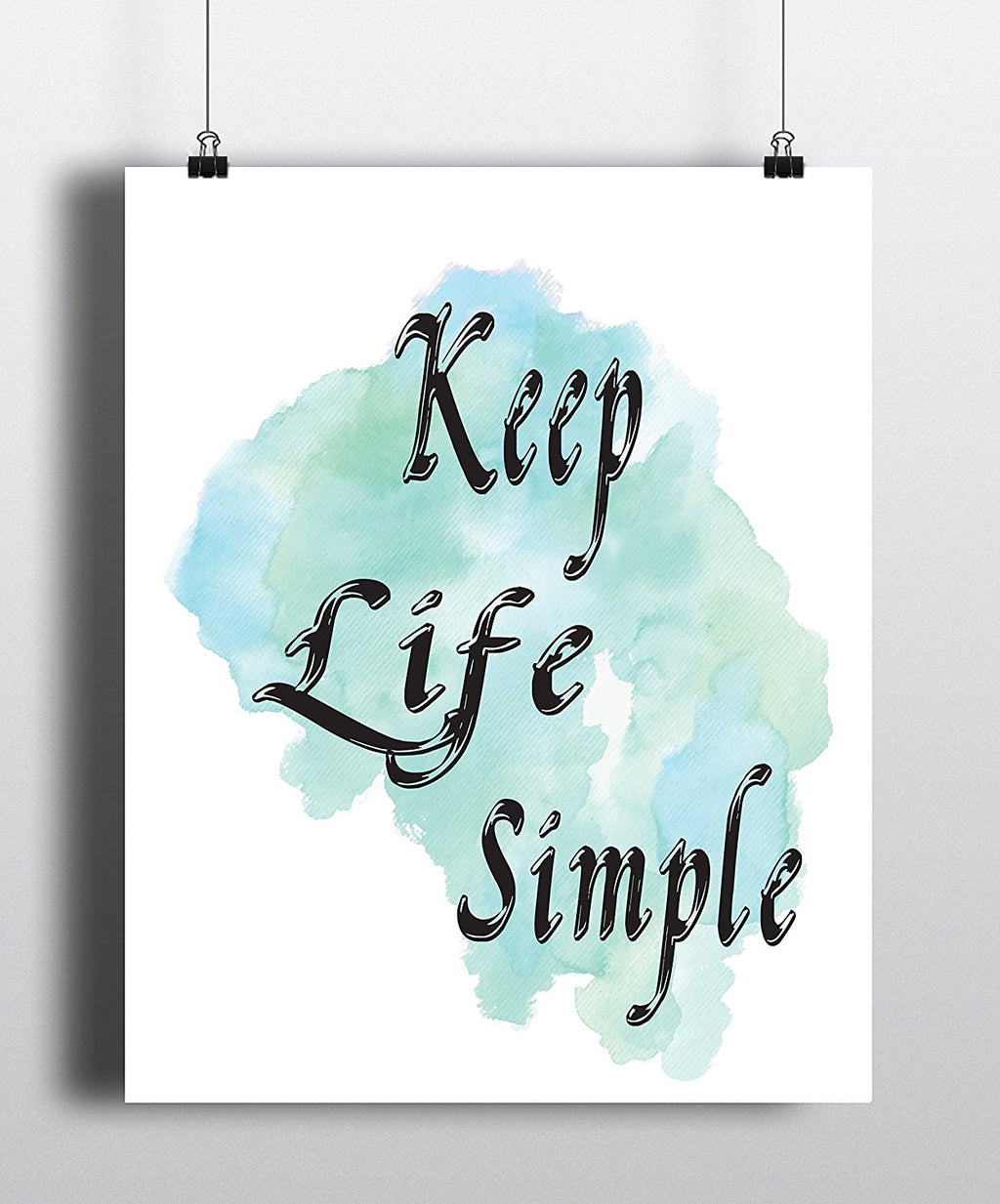 Keep Life Simple Quote Art Print - Unframed - Zuzi's