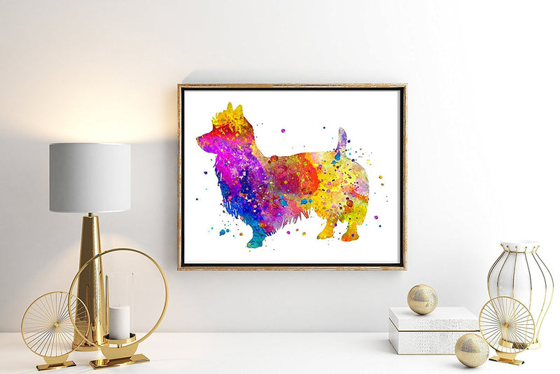 Australian Terrier Watercolor Art Print - Unframed - Zuzi's